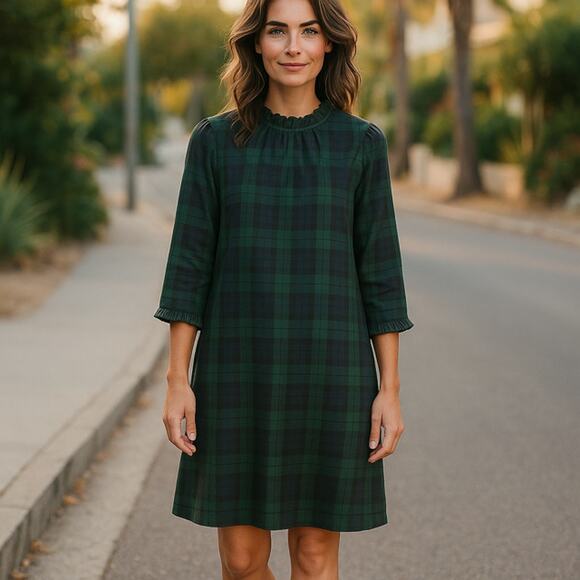 J. Crew Dresses & Skirts - STRAIGHT PLAID DRESS BY J.CREW SIZE 12